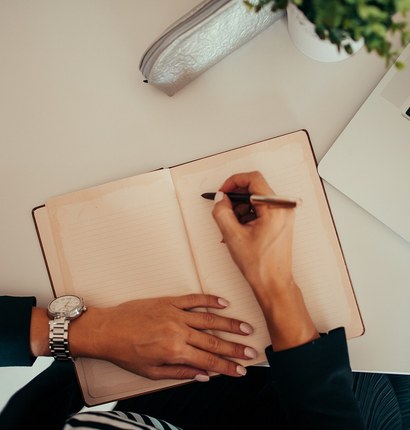 Planeamento de um projeto num caderno